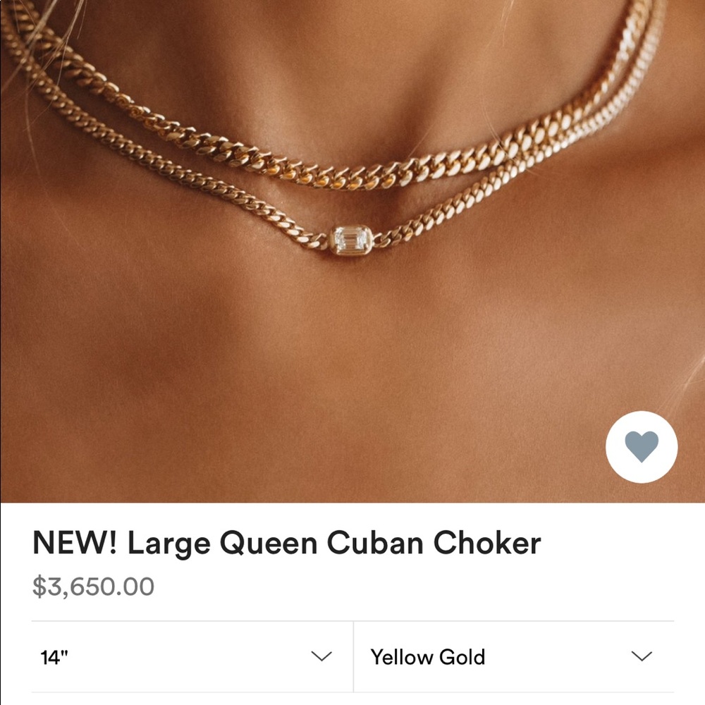 Logan Hollowell large queen cuban necklace!!